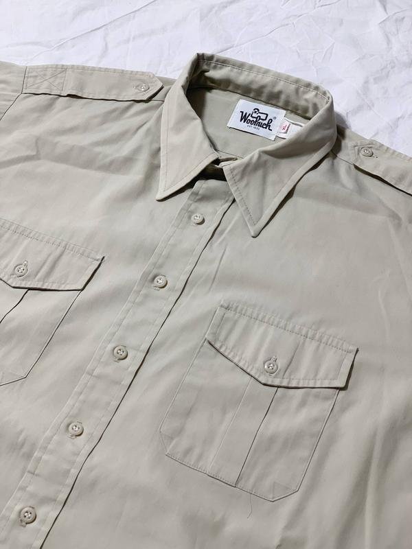 Мужской Woolrich Рубашка Бежевый Хлопок XL