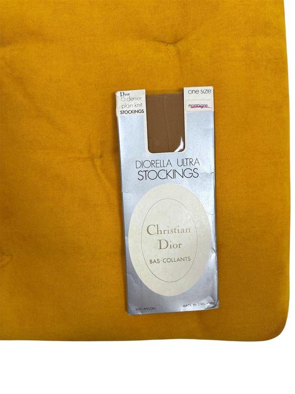 Women Christian Dior Stockings Beige Nylon One
