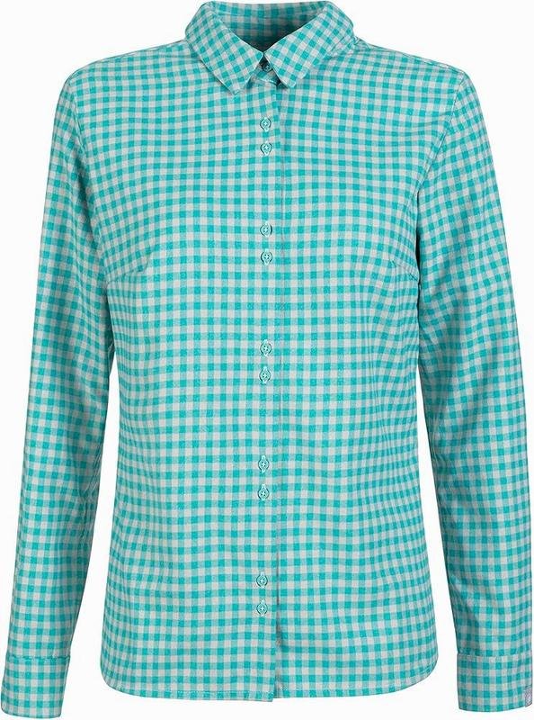 Women Mammut Shirt Turquoise Flannel S