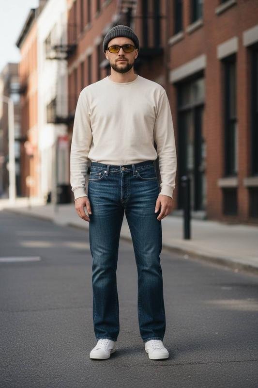 Мужские Carhartt Джинсы Тёмно-синие 34L32