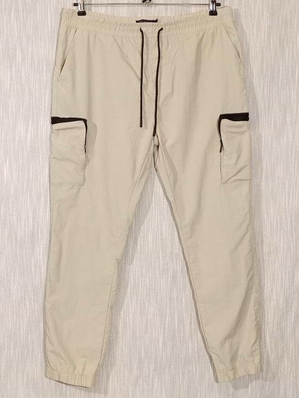 Uomo French Connection Pantaloni Beige Poliamide
