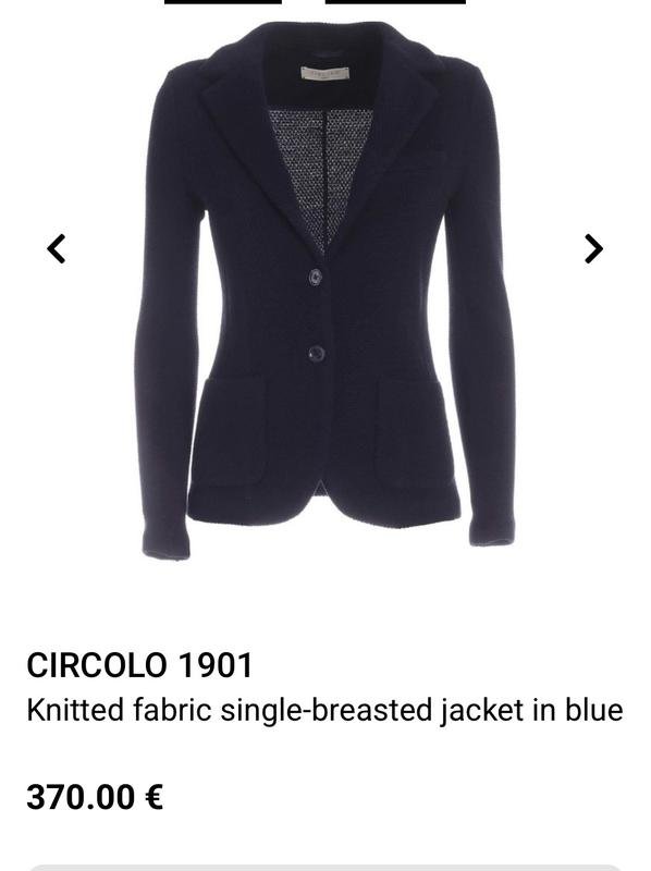 Femme Circolo 1901 Blazer Laine Marine XS