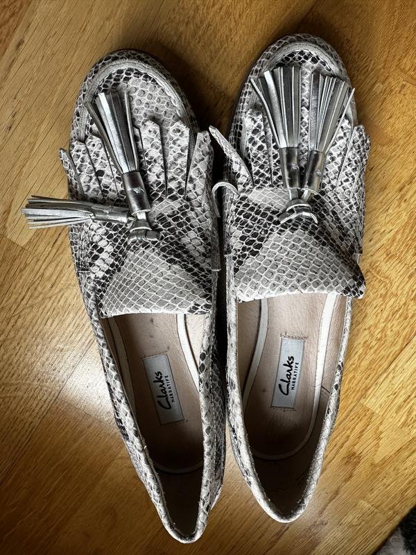 Damen Clarks Slipper Braun Leder 38