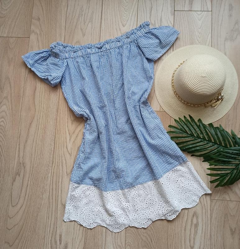 Donna French Connection Abito Blu Cotone M
