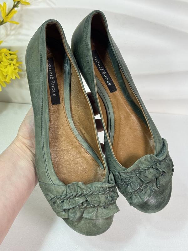 Donna Görtz Tacchi Verde Pelle 40