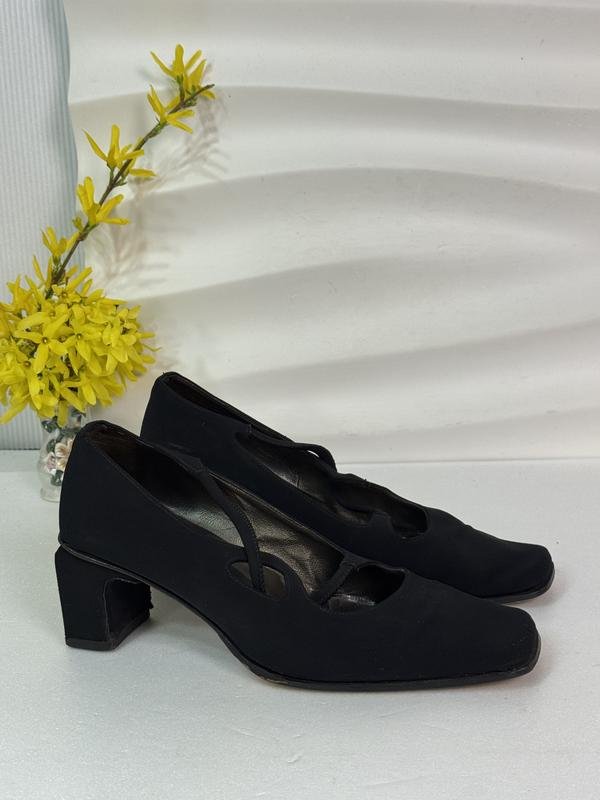 Women Barbarella Heels Black Textile 36