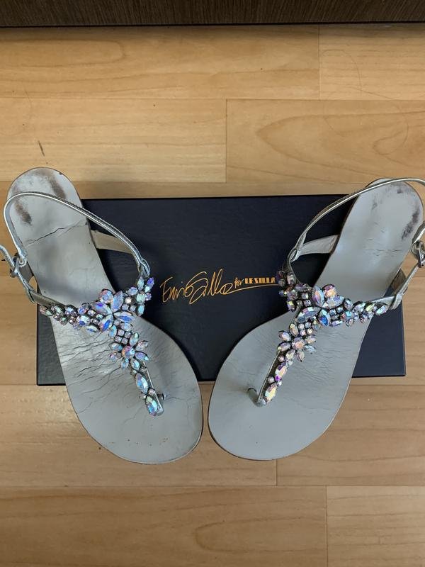 Women Le Silla Heels Silver Leather 37