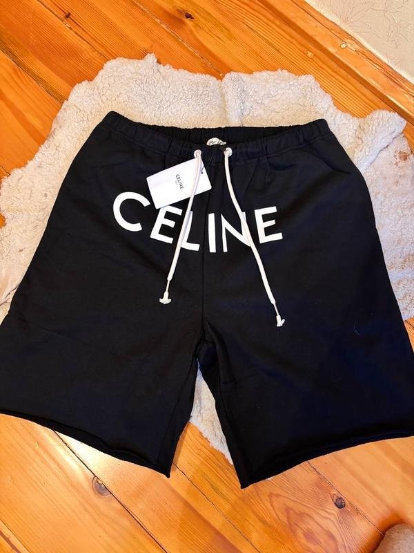Herren Celine Shorts Schwarz Baumwolle S