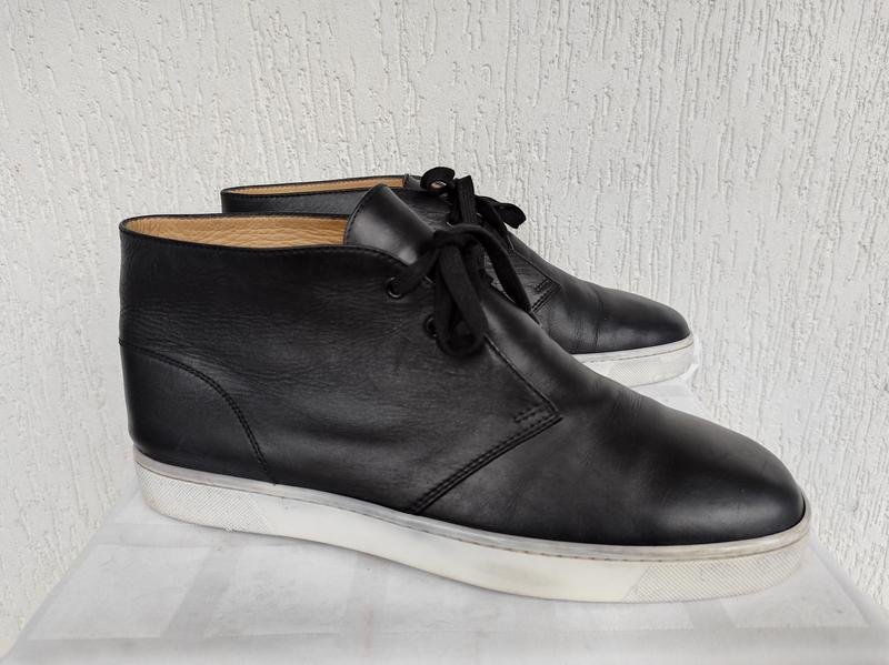 Herren Christian Louboutin Stiefel Schwarz Leder