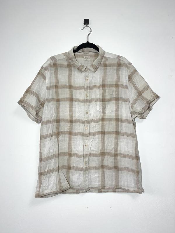 Мужская ACW85 Рубашка Персиковый Хлопок L