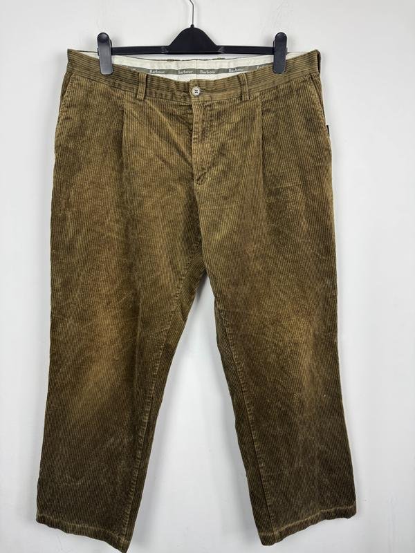 Homme Barbour Pantalons Moutarde Velours 32