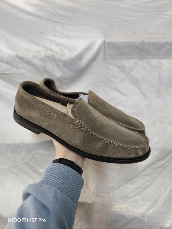 Herren Clarks Absätze Beige Wildleder 44