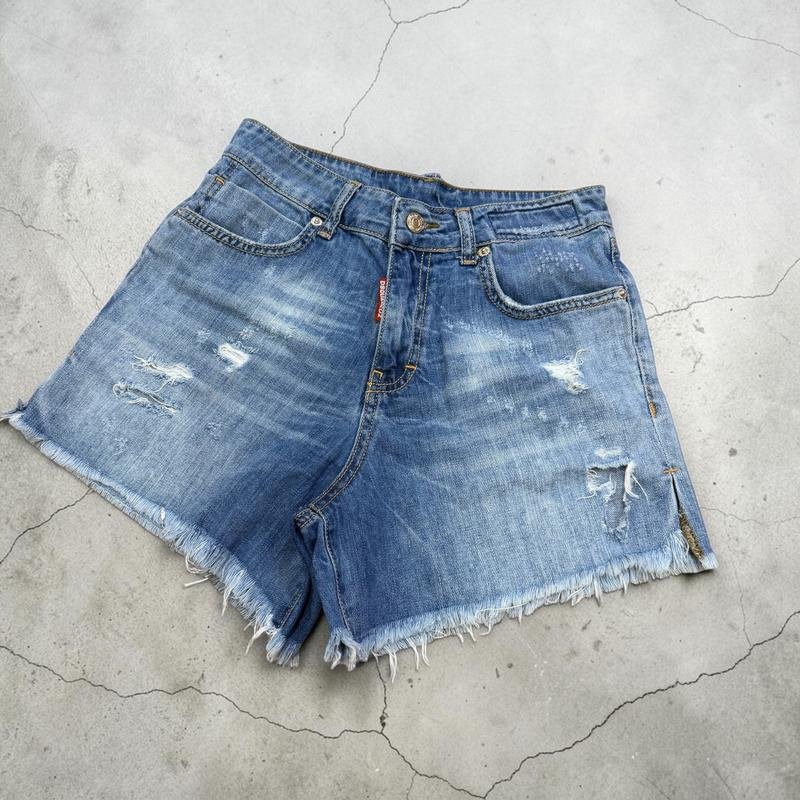 Женские Dsquared² Шорты Тёмно-синий Джинс S