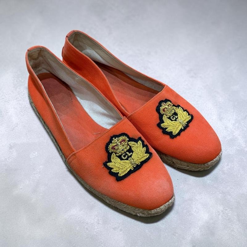 Women Christian Louboutin Espadrilles Orange