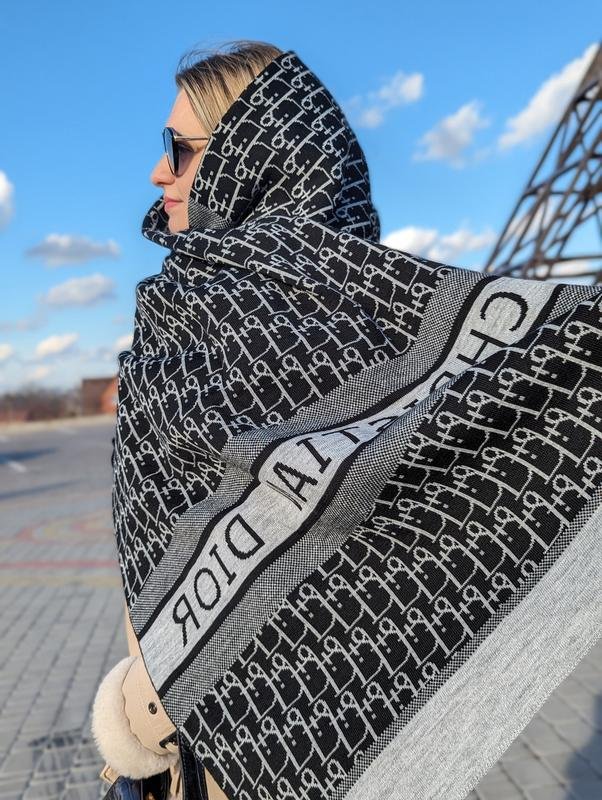 Sciarpa Christian Dior Grigio Cashmere 170x60cm