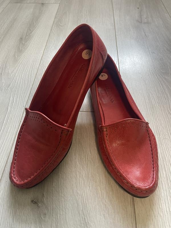 Femme Cole Haan Mocassins Rouge Cuir 39.5