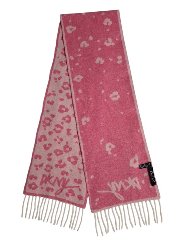 Женский DKNY Шарф Розовый Шерсть