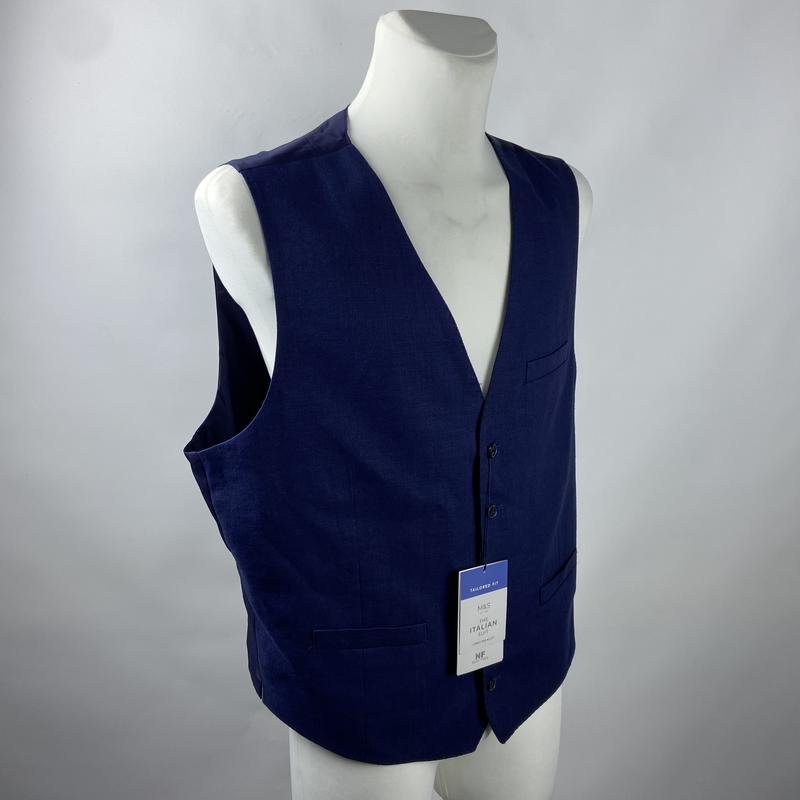 Мужской Marks & Spencer Жилет Тёмно-синий