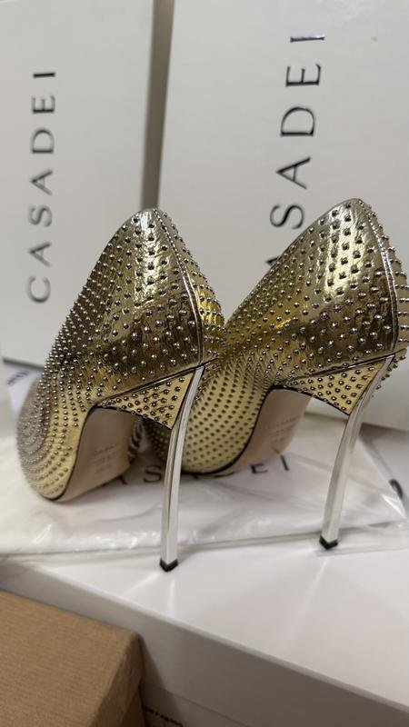 Donna Casadei Tacchi Oro Pelle 38.5