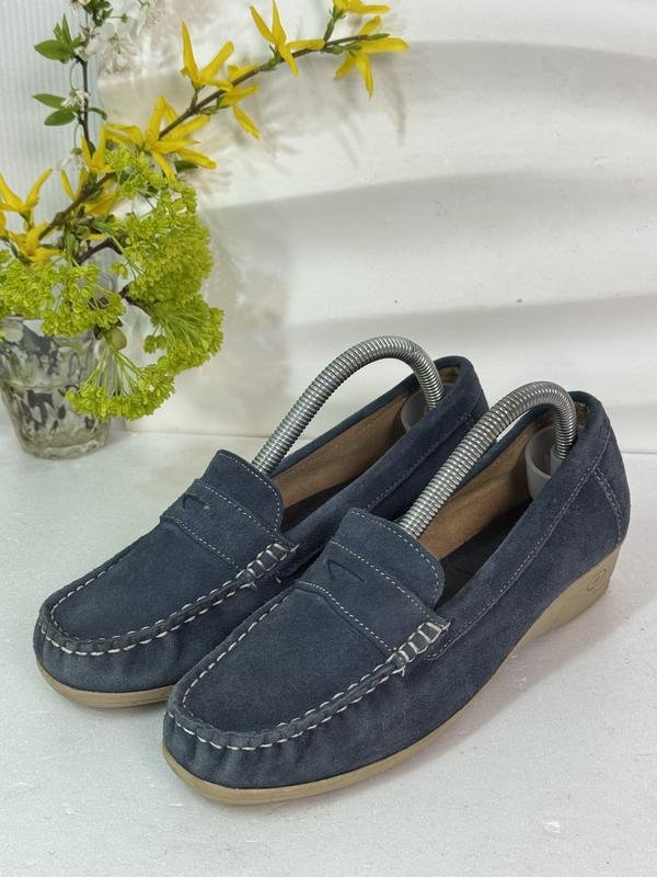 Women ROMEO Loafers Navy Suede 35
