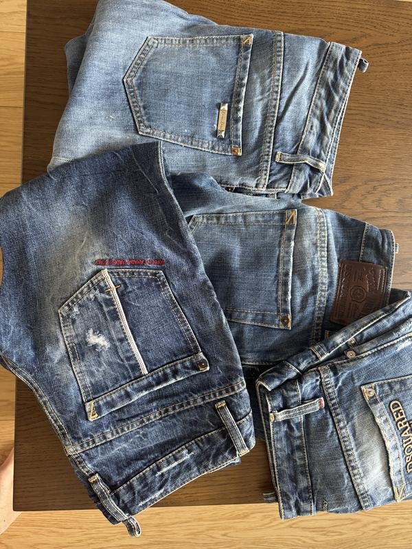 Женские Dsquared² Джинсы Синий Деним 40