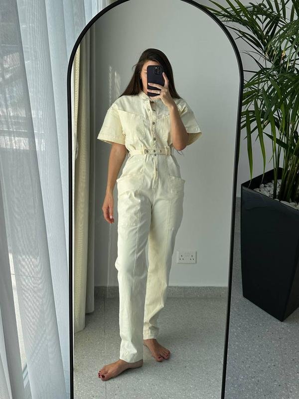 Donna Isabel Marant Tuta Beige Cotone M