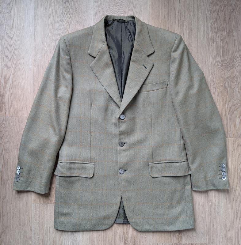 Herren Brioni Sakko Oliv Wolle 38