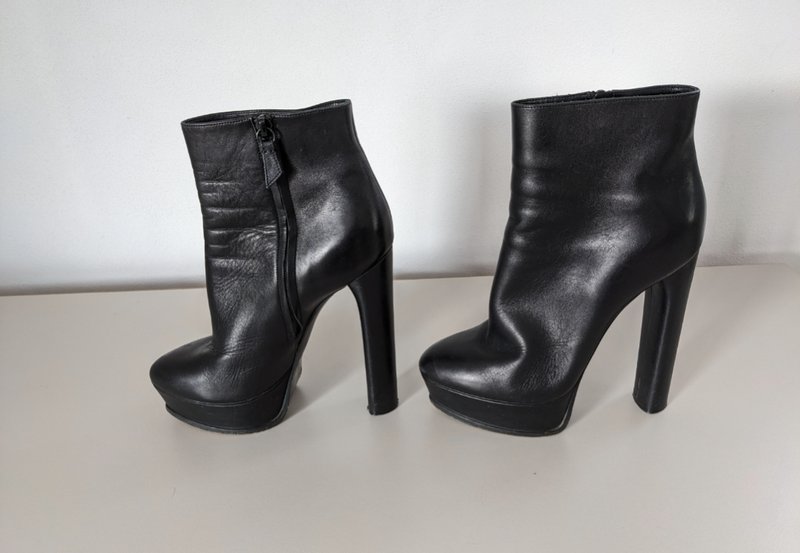 Donna Casadei Stivaletti Neri Pelle 38