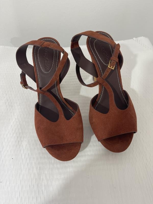 Donna Chloé Tacchi Marrone Suede 37