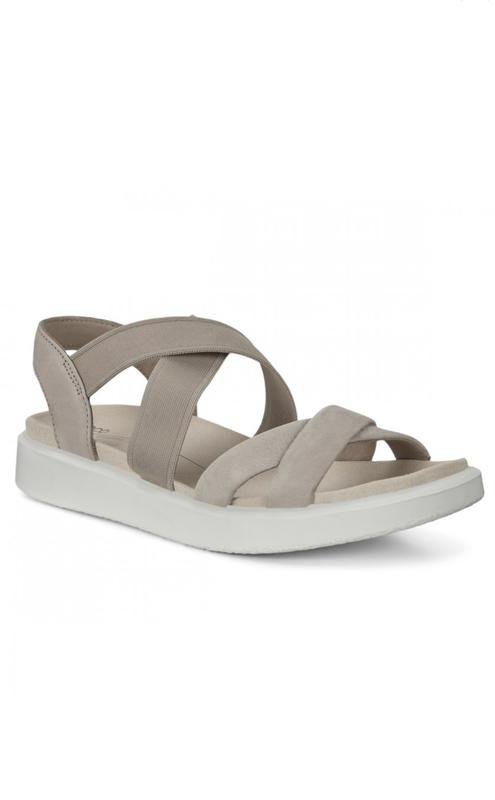 Damen Ecco Sandalen Beige Leder 39