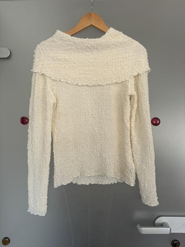 Damen Strenesse Bluse Weiß Seide S