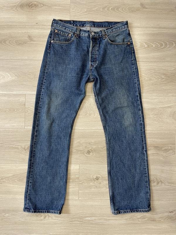 Мужские Levi's Джинсы Синий Хлопок W33L30