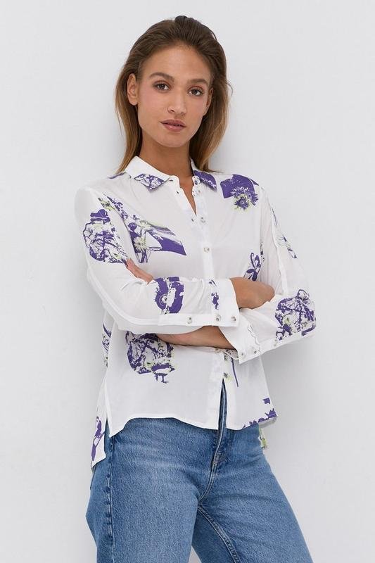 Women Bimba y Lola Shirt White Viscose S