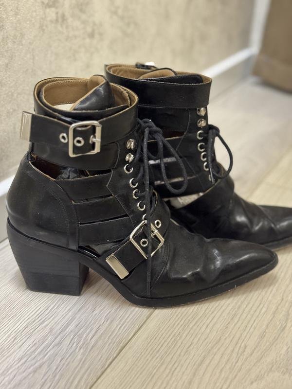 Donna Chloé Stivali Neri Pelle 39