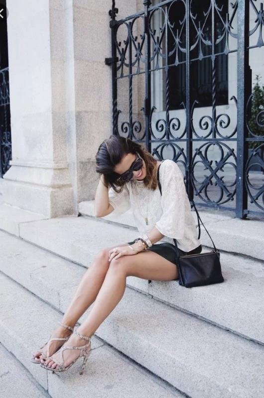 Женские ZARA Босоножки Серый Кожа 38