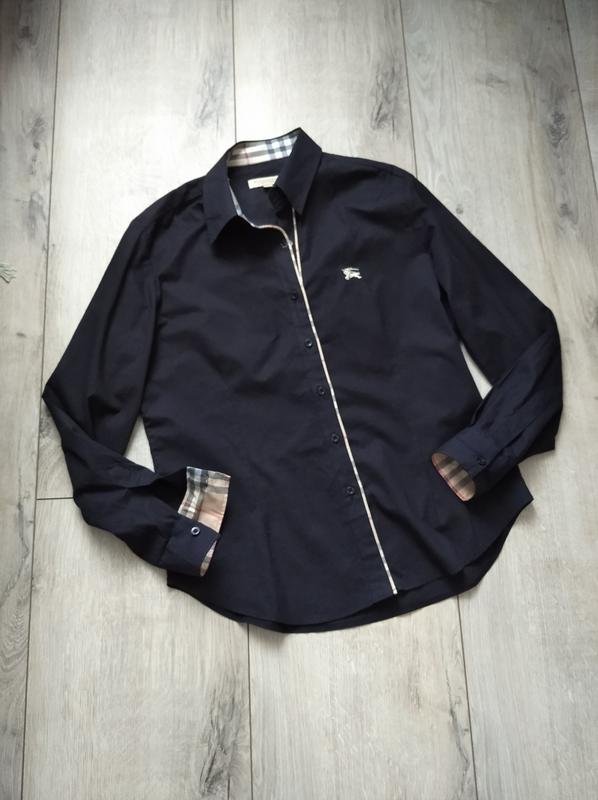Damen Burberry Hemd Schwarz Baumwolle XL