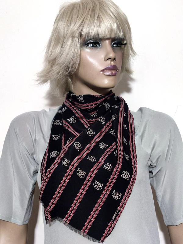 Unisexe Bottega Veneta Écharpe Noire Soie