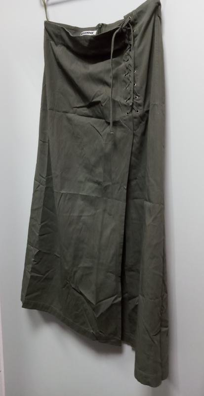 Femme Jil Sander Jupe Kaki Coton M