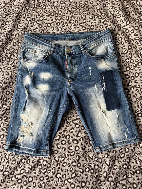 Herren Dsquared² Shorts Marineblau Denim S