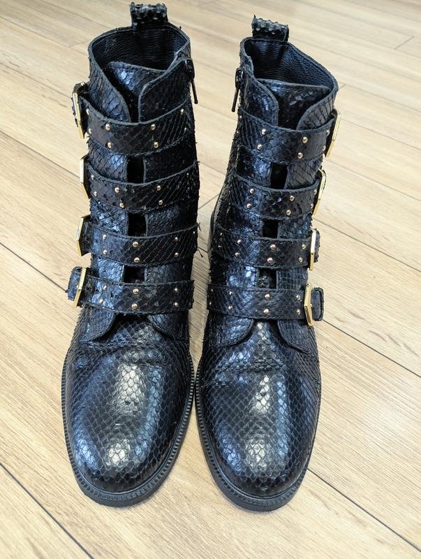 Damen Carvela Stiefel Schwarz Leder 39