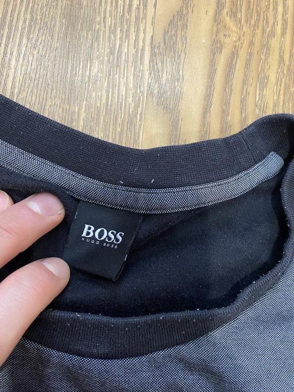 Men Hugo Boss Sweatshirt Grey Cotton M