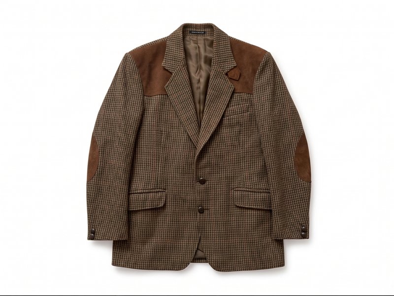 Мужской Harris Tweed Пиджак Оливковый Шерсть M