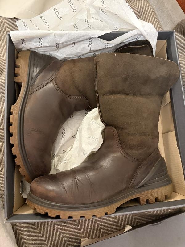 Damen Ecco Stiefel Braun Leder 36