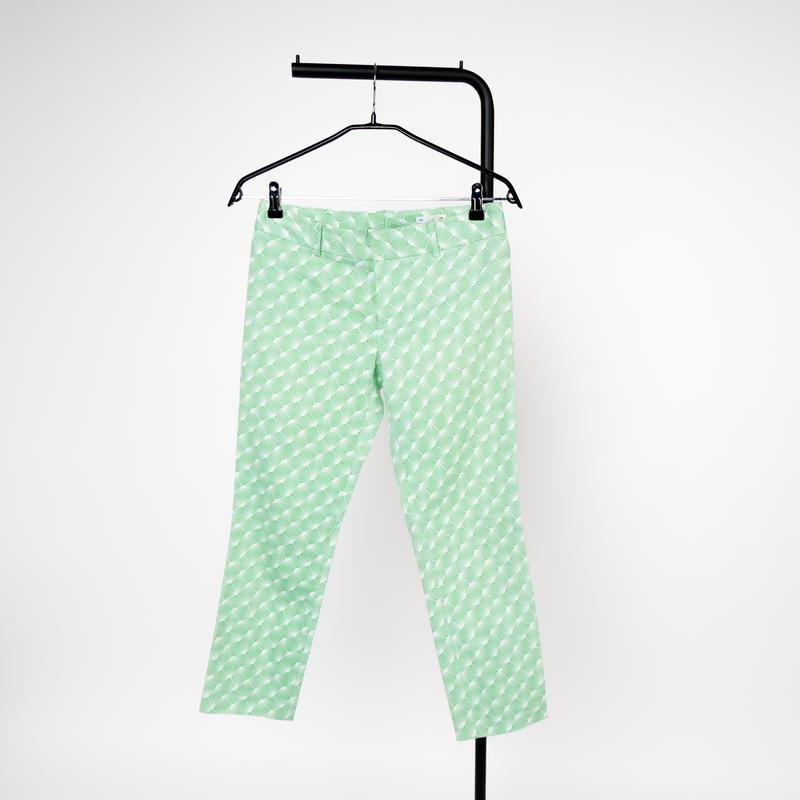 Женские Club Monaco Брюки Зелёный Эластан S