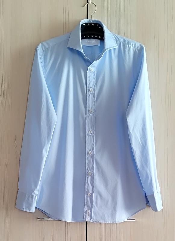 Мужской Baldessarini Рубашка Голубая Хлопок L