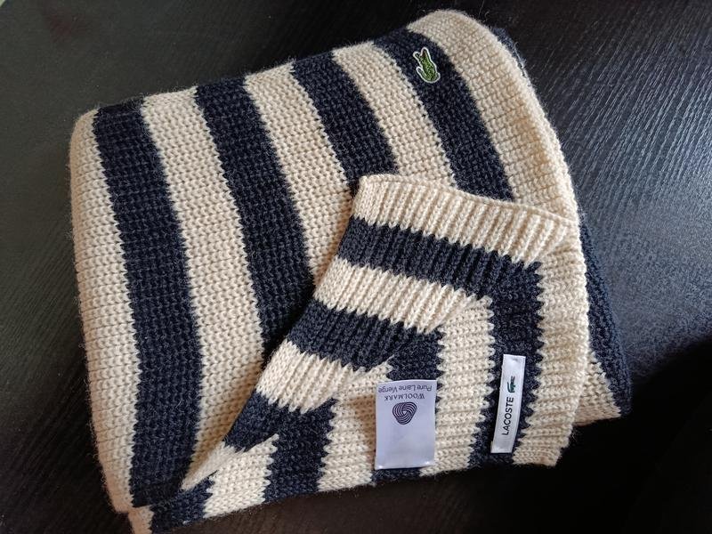 Écharpe Lacoste Noir Laine
