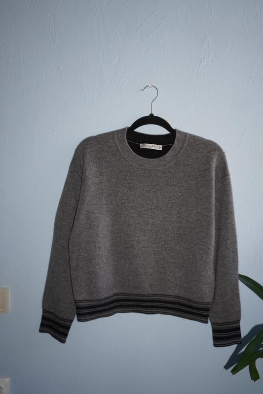 Femme Christian Dior Pull Charbon Cachemire M