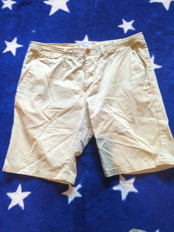 Men Barbour Shorts Khaki Cotton 34