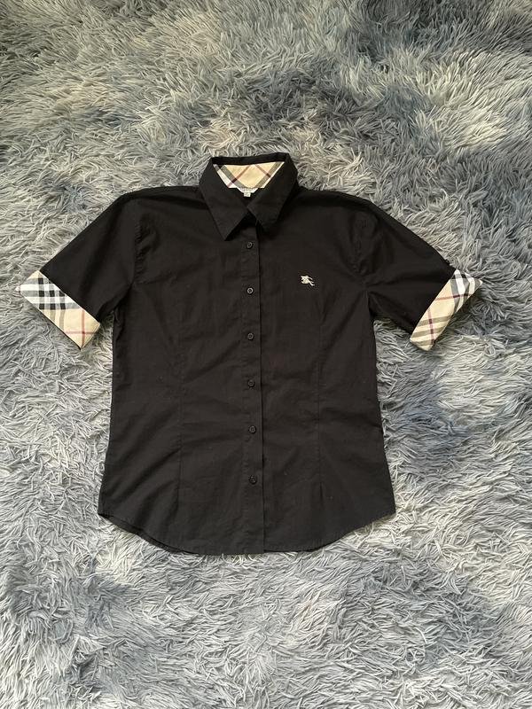 Damen Burberry Hemd Schwarz M