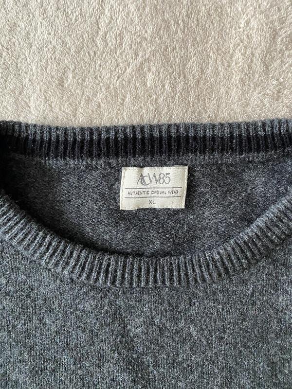 Мужской ACW85 Свитер Серый Шерсть L